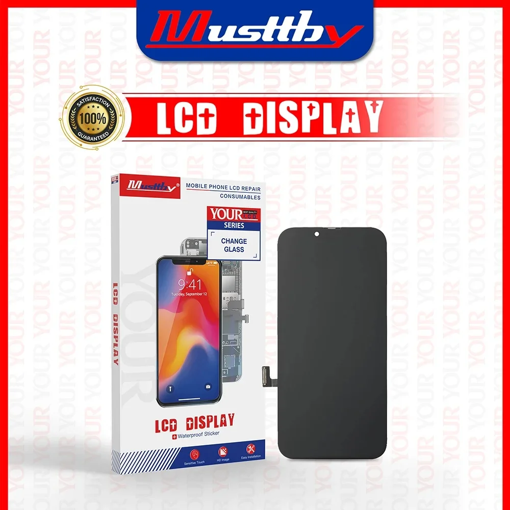 Imagem -04 - Musttby-oled Lcd Touch Screen Conjunto para Iphone x a 15pro Max Peças Peça de Reposição sem Pixel Morto 3d