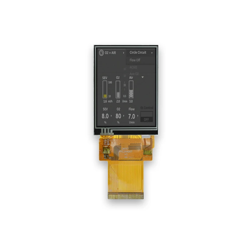 2.6 inch multiple interface full viewing angle Industrial LCD display module with resistive touch