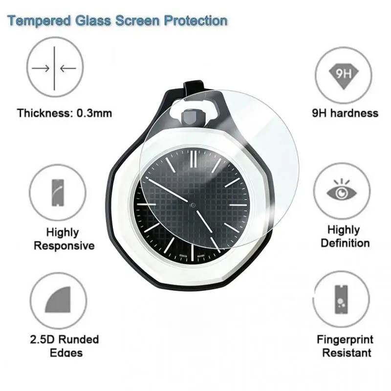 Gehärtetes Glas für Swatch X AP Royal Pop Taschenuhr, Displayschutzfolie, kratzfeste Folie, Schutzhülle, Smartwatch-Zubehör – Detail 2