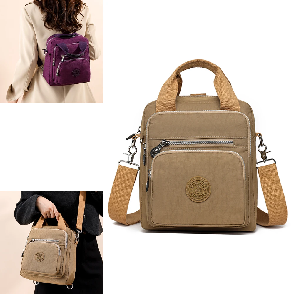 

Women's Shoulder Crossbody Bag Nylon Handbags Female Travel messenger bag Girl Satchels Multifunctional square Mother's Bag