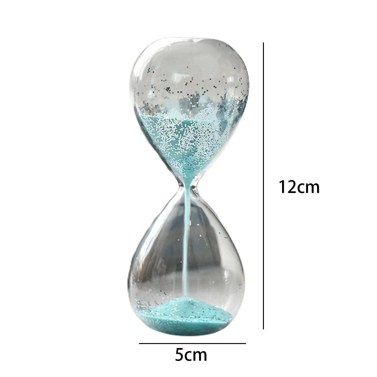 Sand Timer Sandglass Home Yoga Timer Glitter Glass Sand Clock Sand Timer for Bedroom Living Room Faimly Holiday Gift Kids