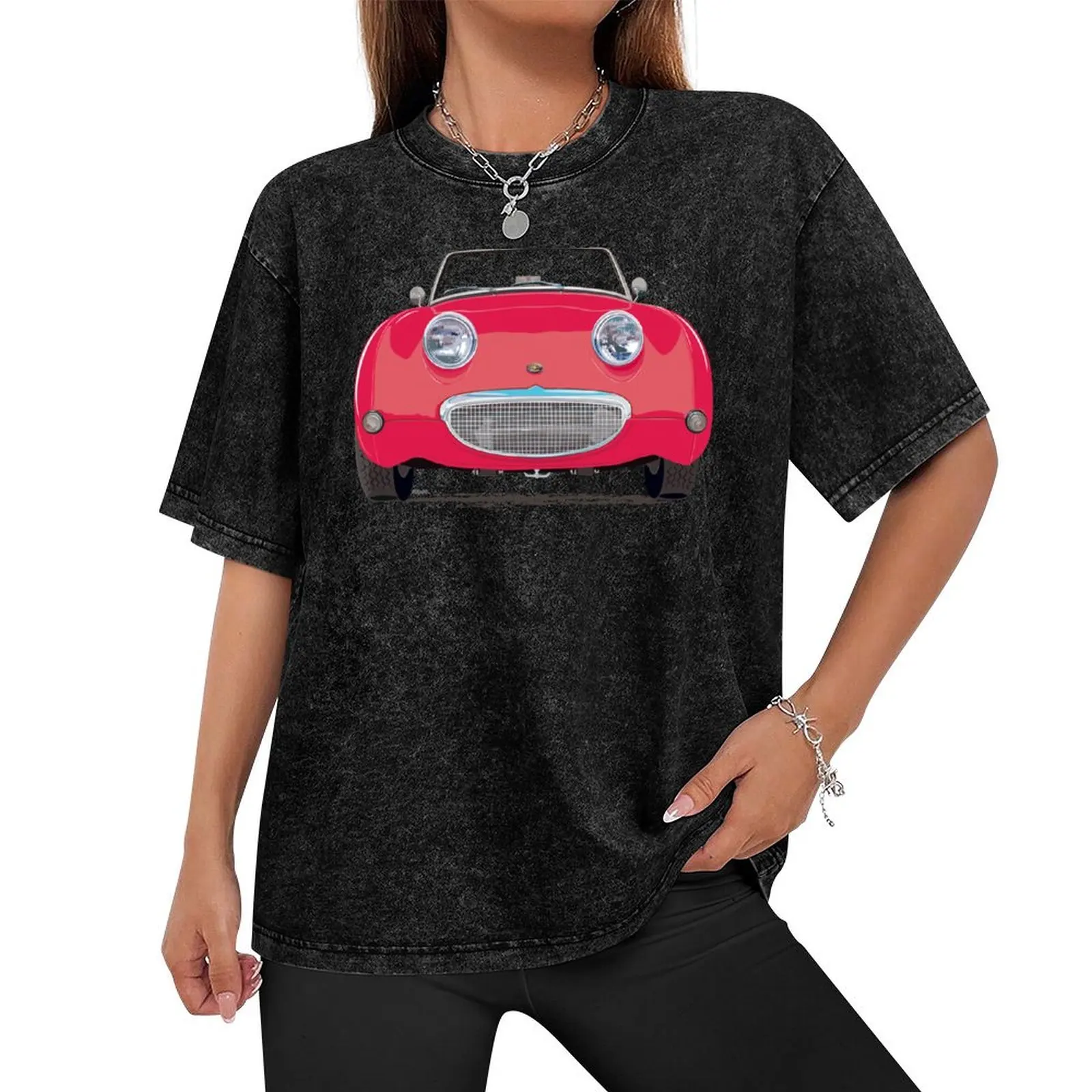 Cherry Red Frogeye/Bugeye – the first little 'Healey' with a big smile! T-Shirt graphics Short sleeve tee mens vintage t shirts