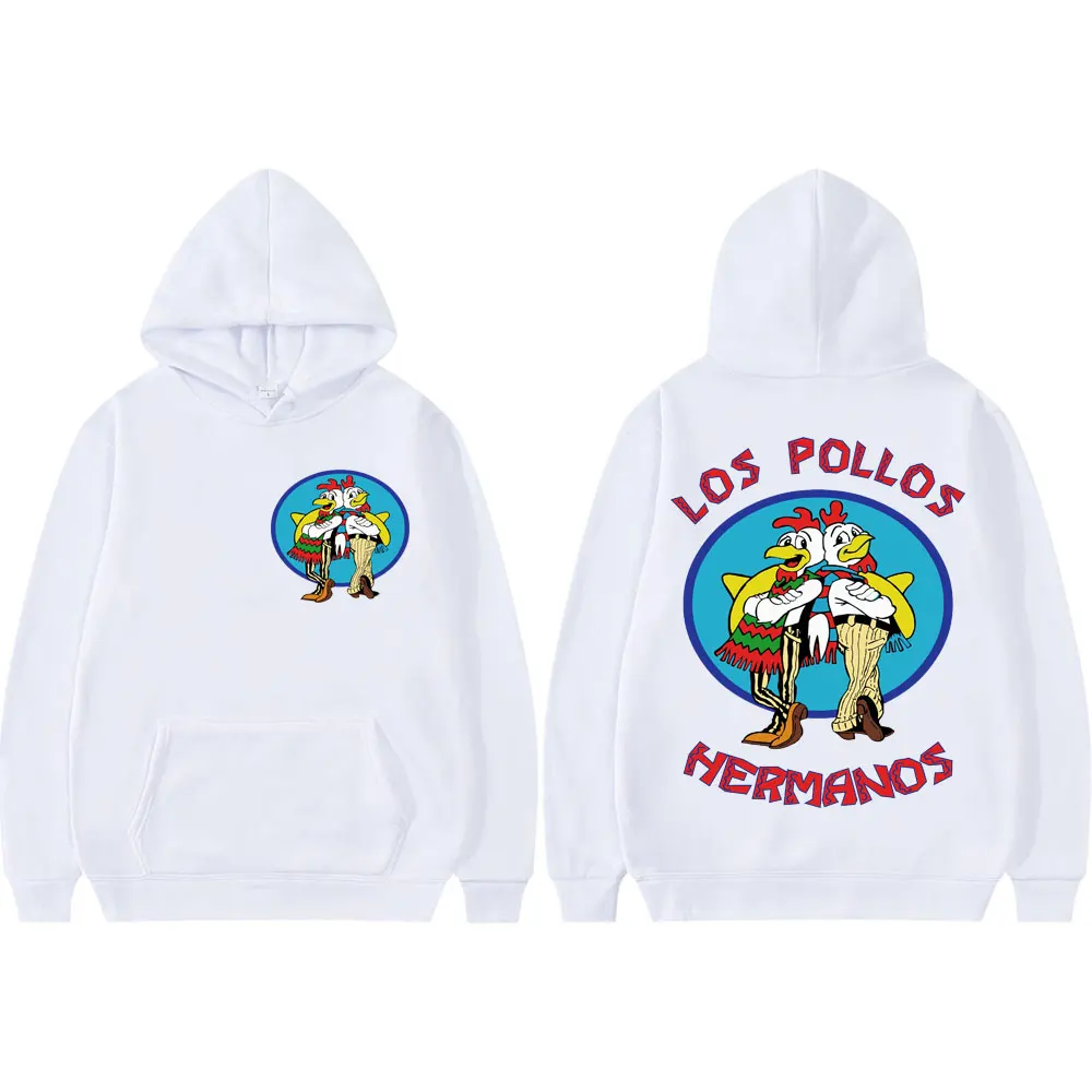 

Breaking Bad TV Series Hoodie Los Pollos Hermanos Chicken Brothers Cartoon Graphic Sweatshirt Men Women Casual Fashion Pullovers