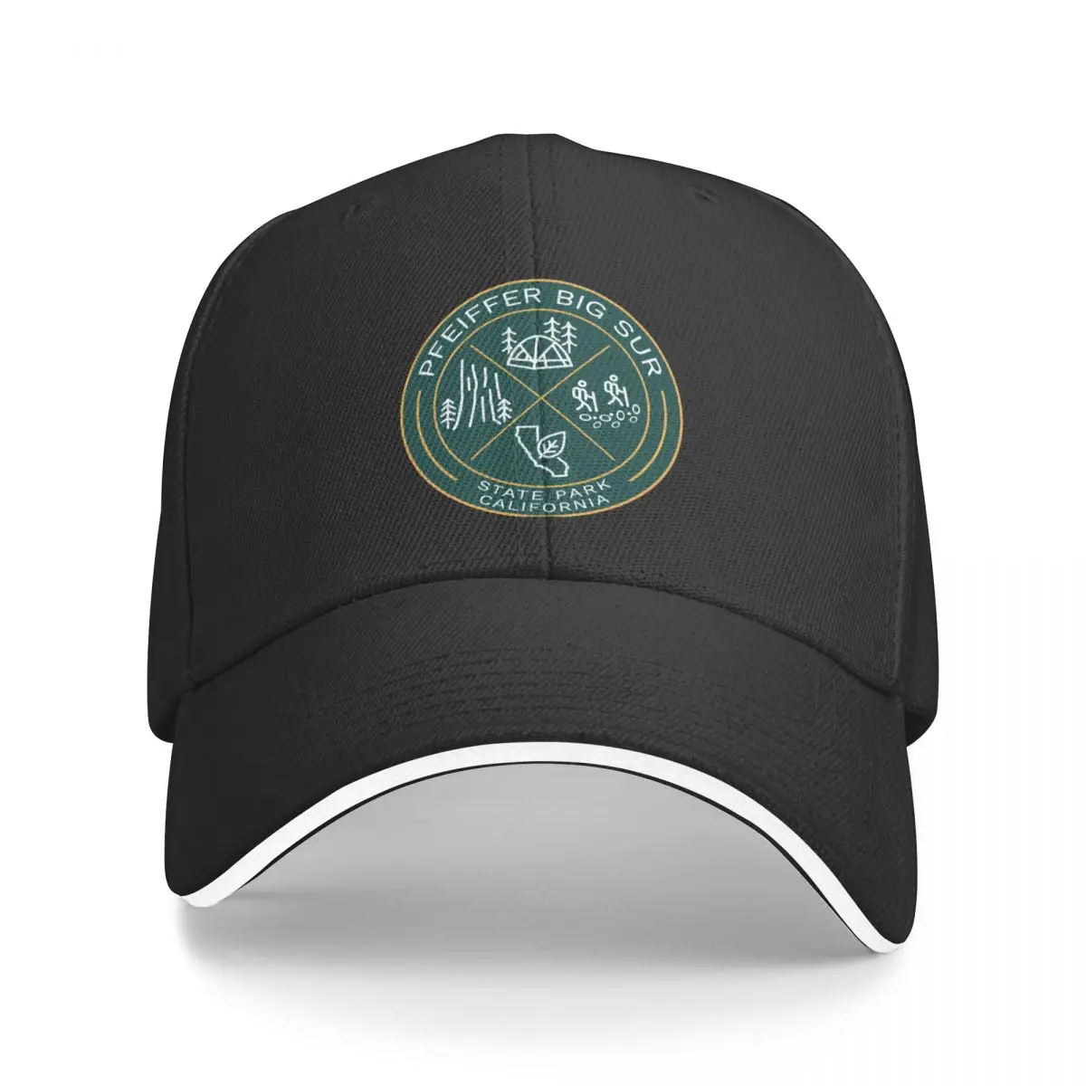 Pfeiffer Big Sur State Park Heraldic Logo Baseball Cap Cosplay beach hat Men's Women's