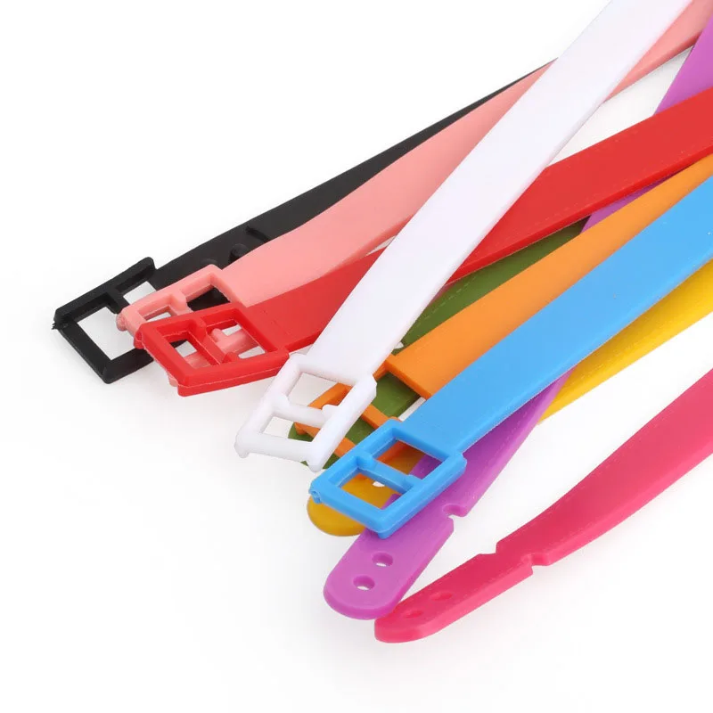 5 Pcs/Lot Candy Color Luggage Tag Strap Label Bag Handbag Portable Travel Accessories Name ID Address Tag Strap