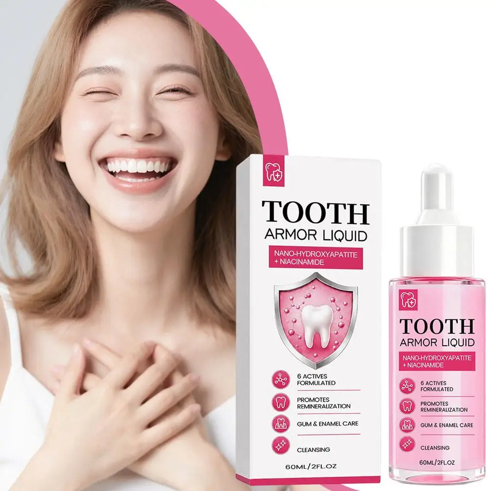 60ML Mint Niacinamide Professional Cleansing Mouthwash Remineralization Gum Enamel Whitening Teeth Oral Care Tooth Armor Liquid