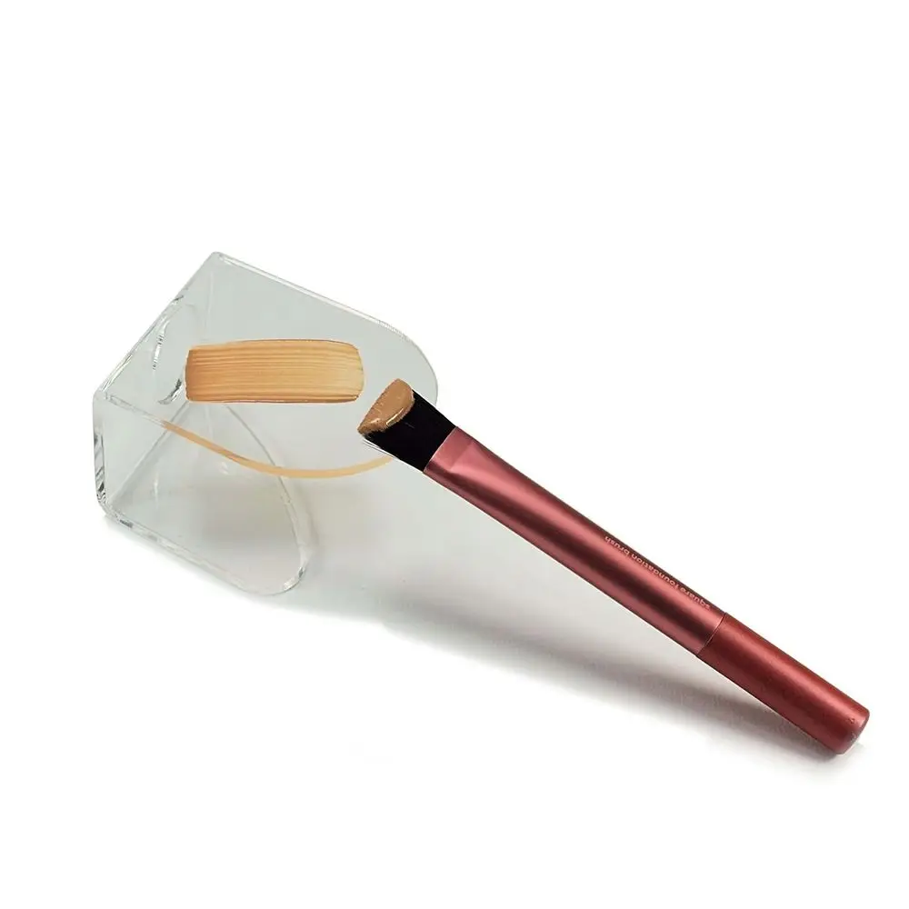 Multifunctioneel acryl transparant palet Herbruikbaar handverfpalet Draagbaar hartvormig foundation mengpalet Dames