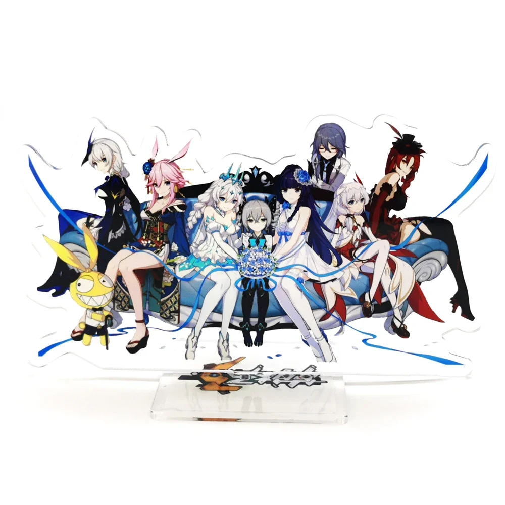 Honkai Impact Benghuai Collapse 3 Reburn Kaslana Kiana Kallen acrylic standee figurines desk decoration cake topper anime