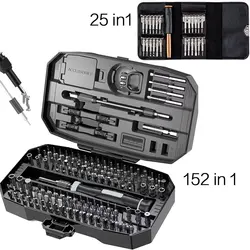 Precision Screwdriver Set, Laptop Tool Kit, 152/25 in 1 Professional Computer Screwdriver Repair Kit T5 T6 Torx Screwdriver