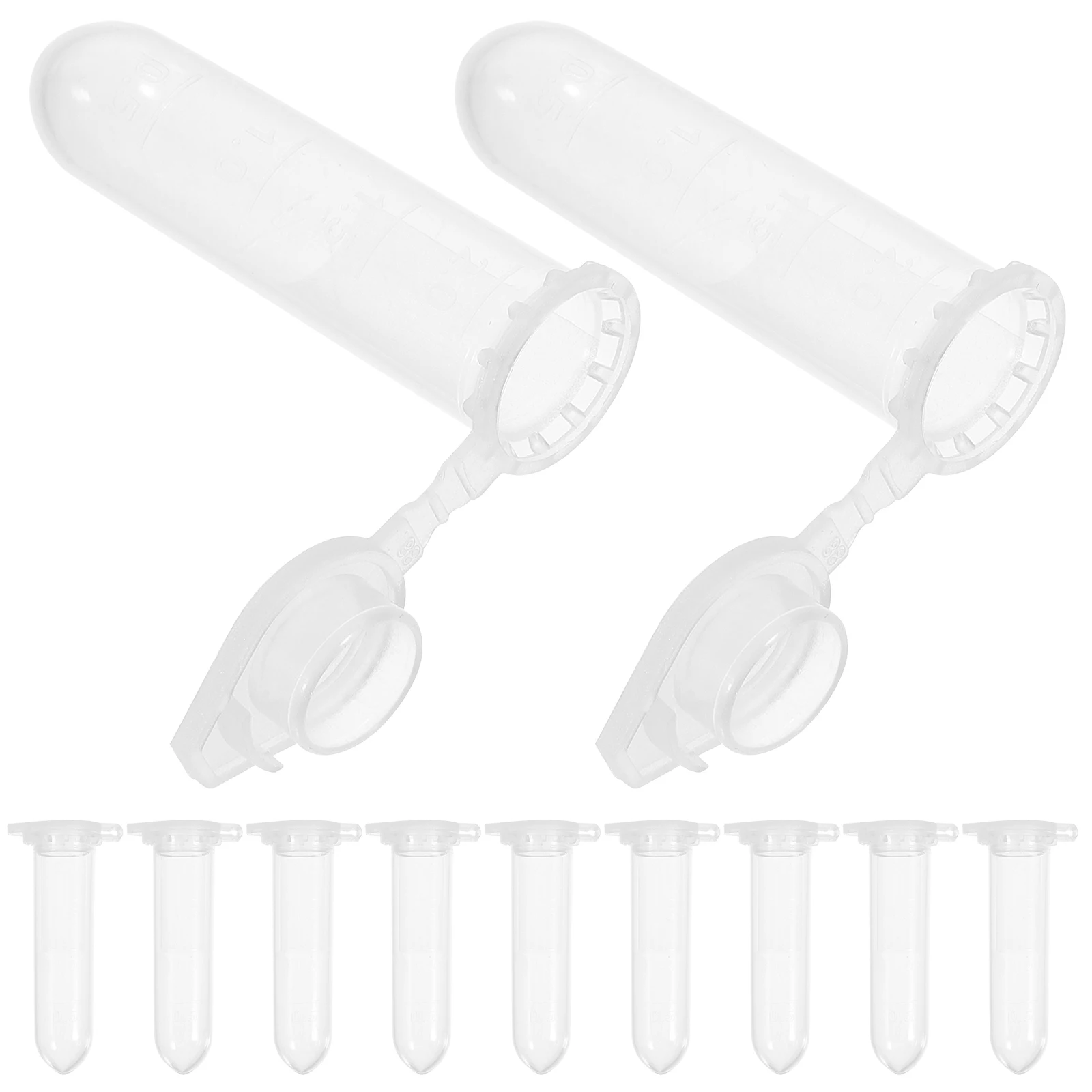 

500 pcs Tube Laboratory Supplies Micro Tubes High Temperature Sterilization Smooth Wall Accurate Scale