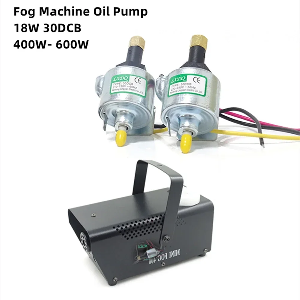 1x 18W 30DCB Maszyna do mgły Pompa olejowa 220V-240V AC Mosiężna pompa olejowa do mgły 400W 600W 900W 50HZ Stage Party Power Pump Parts