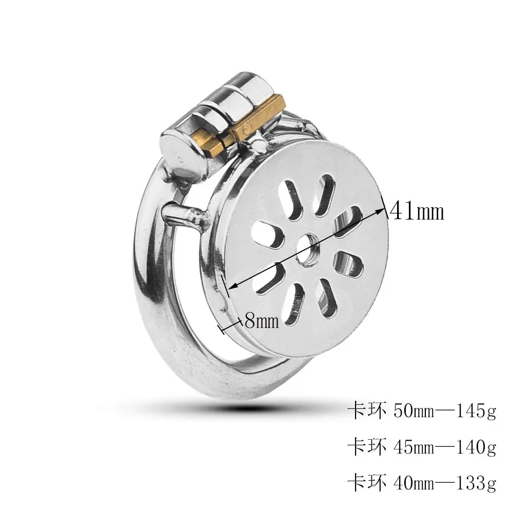 Super Mini Male Chastity Cage Stainless Steel Chastity Device Penis Cage Cock Ring With Lock Adult Sex Toys For Men BDSM Sissy