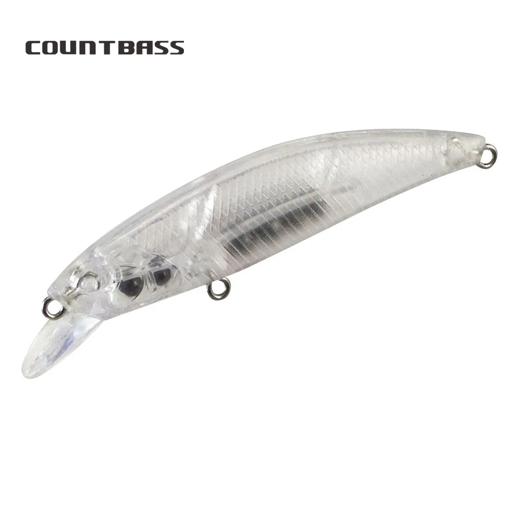 

10Pcs Blank Hard Lures, 60mm/2.4" 3.5g/0.12oz Sinking Minnow, Unpainted Fishing Baits, Wobblers, Hardbait Bodies, Plug