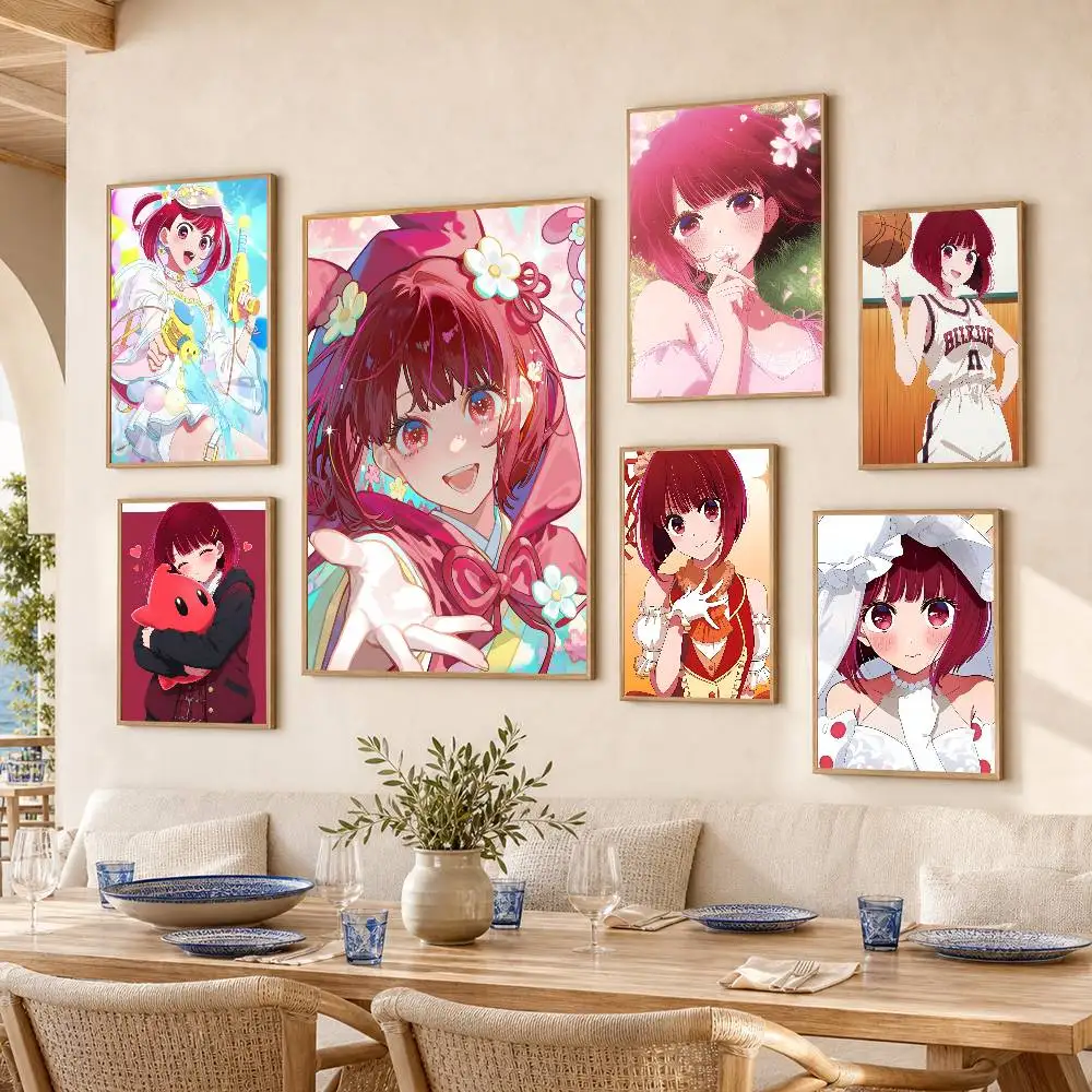Oshi no Ko Season 3 K-Kana Arima  Poster Self-adhesive Art Waterproof Paper Sticker Coffee House Bar Room Wall Decor
