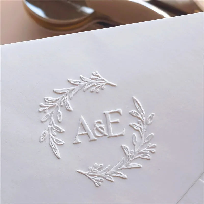 Custom Wedding Embosser Stamp book stamp Form the Library stamps Personalized Wedding Initials Embossing Seal Envelope Letter