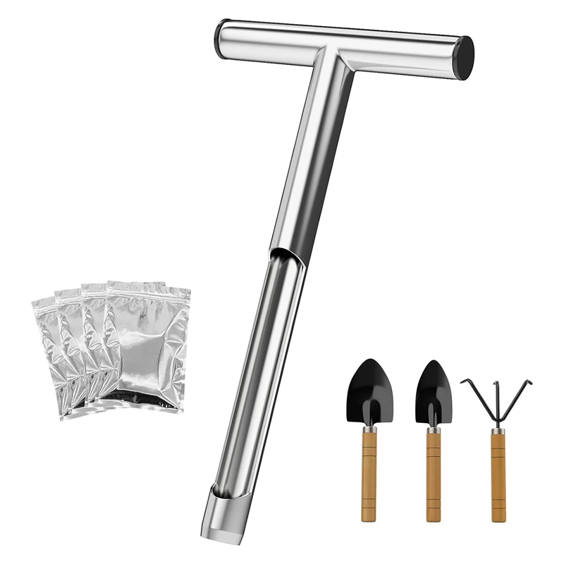 

Soil Sample Probe, 12 Inch T-Style Handle Soil Probe Rod For Lawn Farm Golf Course, Soil Probes For Soil Sampling, Durable