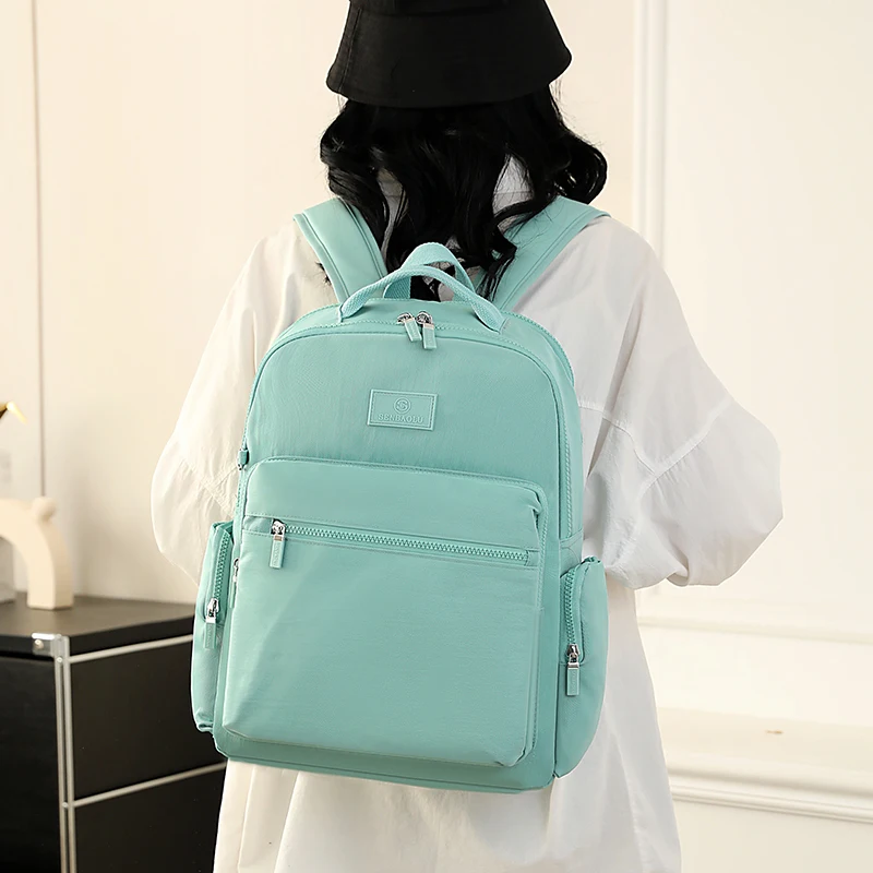 Lightweight Waterproof Backpack Women Soft Back Designer Travel Bag Multiple Pockets Large Capacity Backpack New Youth Torebki