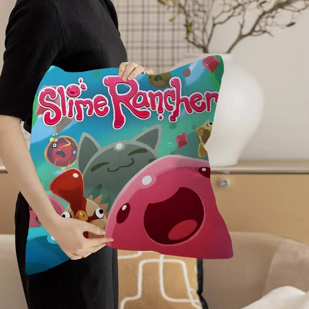 Game S-Slime R-Rancher Pillow Cover Design cushion Cover decor Holiday Decorati