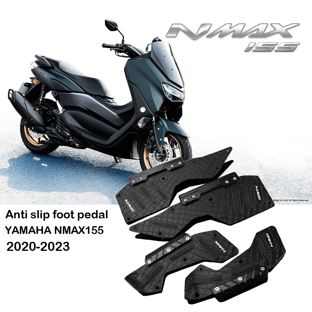 

2023 Fit for Yamaha NMAX155 NMAX 155 Footrests Pedals Pegs 2020-2023 Motorcycle Footboard Steps Foot Plate Footpads Accessories