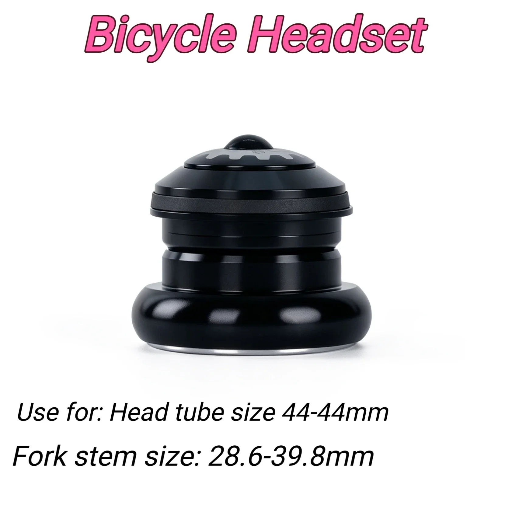 

High quality bicycle front fork assembly headset compatible with tapered fork stem tube 28.6-39.8mm headtube inner diameter 44