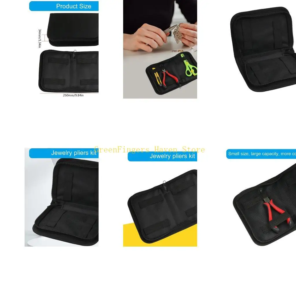 

F68D Beadsmith Основные переноски инструментов Сумка на молнии Структурированная сумка для ювелирных изделий и любителей