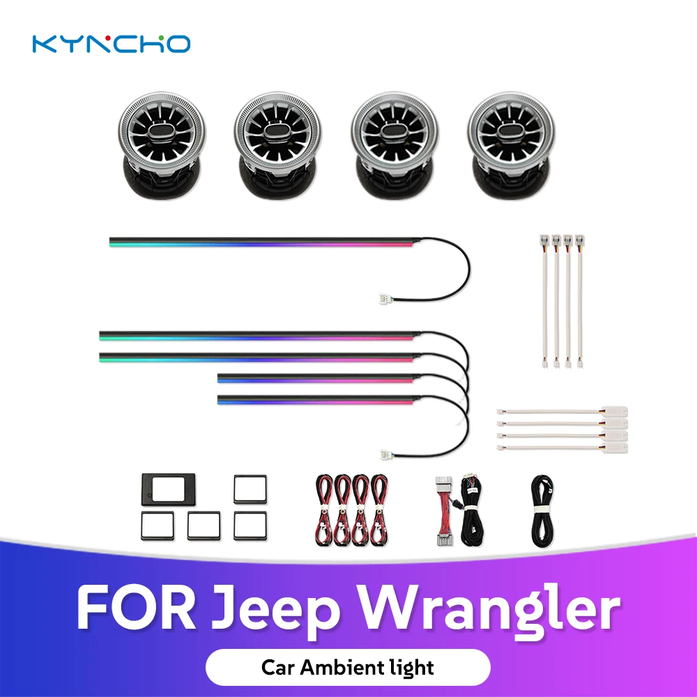 

Для Jeep Wrangler 2011-2017: Цветная неоновая подсветка салона, атмосферная подсветка, модификация автомобиля, симфоническая подсветка, автоматическое освещение с эффектом бегущей строки