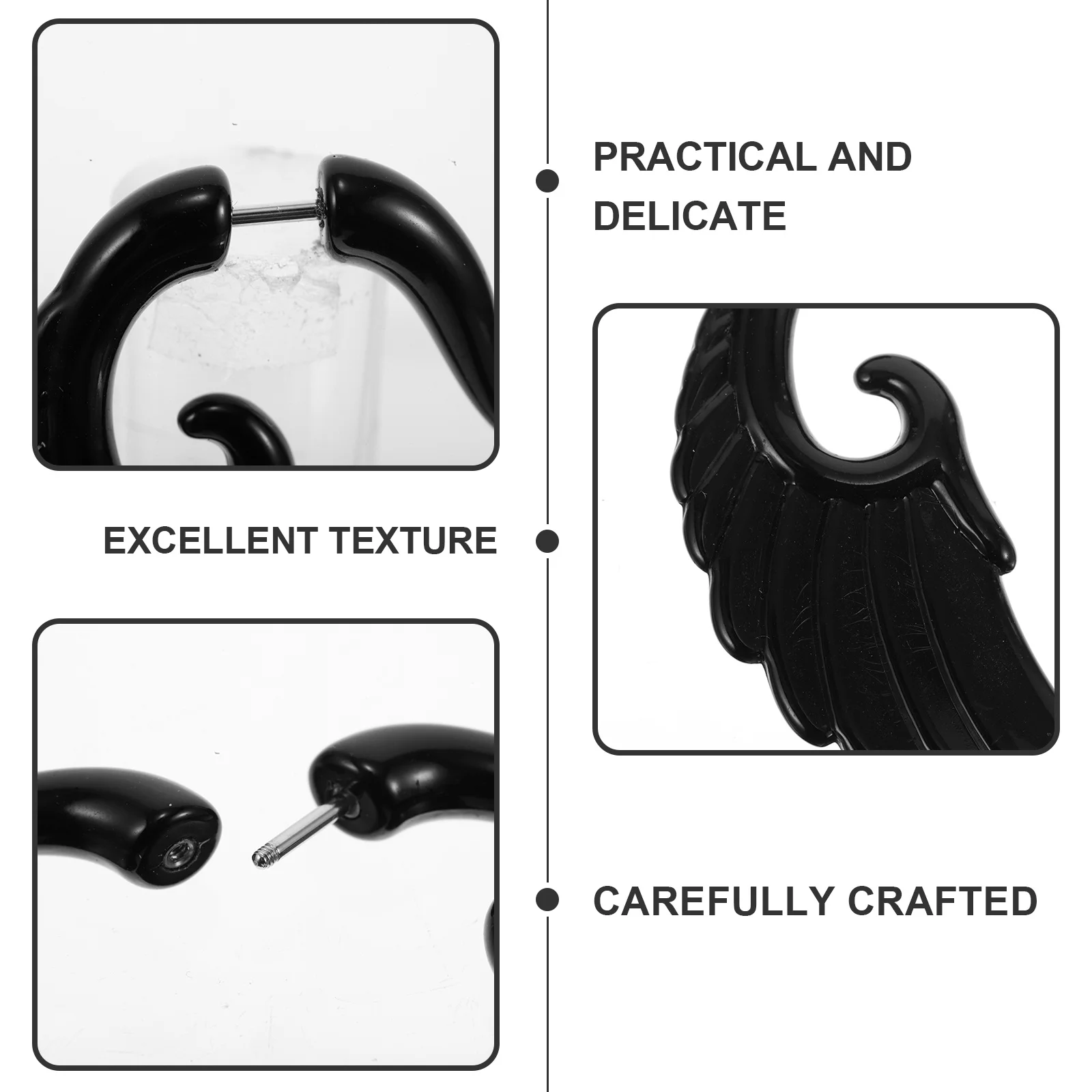 1 paar acryl oorbellen heren mode comfortabel lichtgewicht huidbestendig voor dagelijkse outfits feesten optredens