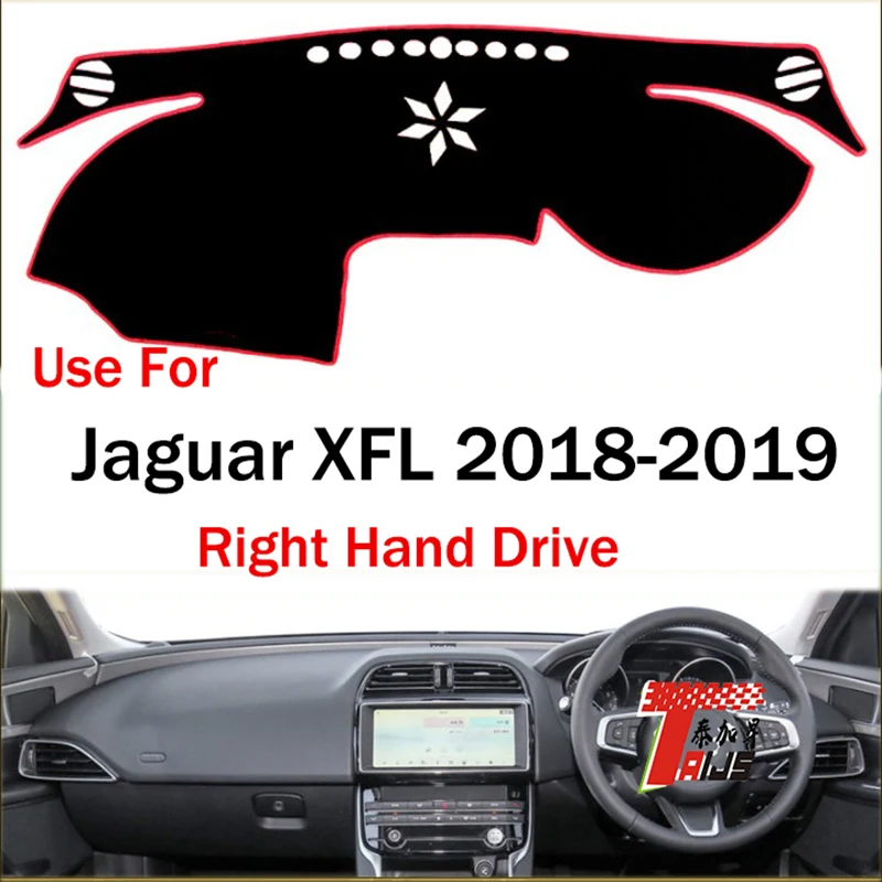 

TAIJS factory high quality anti-dirty Suede dashboard cover for Jaguar XEL 2018-2019 Right hand drive hot selling