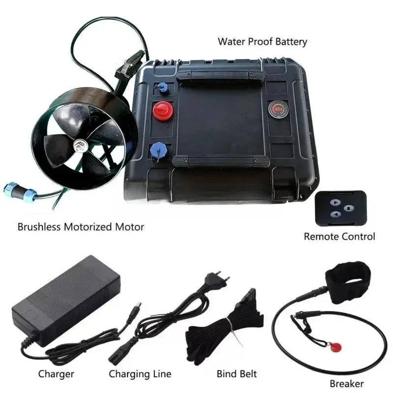 2025 New 900W Powerful Electric Fin Motor Inflatable And SUP Electric Fin Surfboard Motorized Propeller Fins For Sale