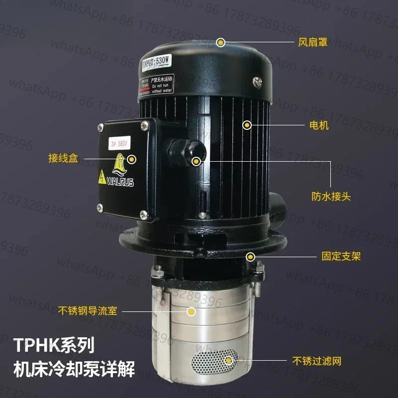 

Taiwan WALRUS Wallace TPHK4T2-2 Dajing CNC machine tool cooling pump CNC circulating pump oil pump 3-3