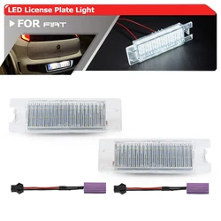 2x For Fiat Argo Cronos Siena Idea Linea Palio Uno Bravo Grande Punto Evo Tipo Error Free Full White Led License Plate Lights