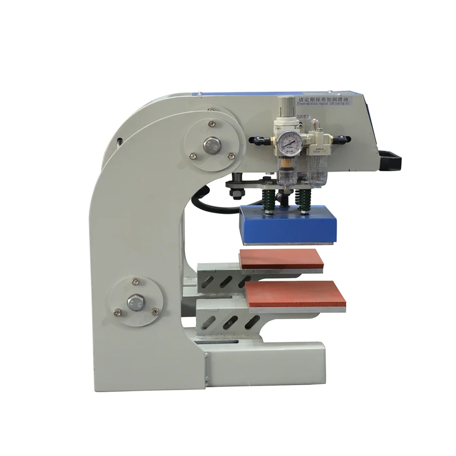 Up-Sliding Pneumatic 2 Station Hot Stamping Printer 15*15 Cm With CE