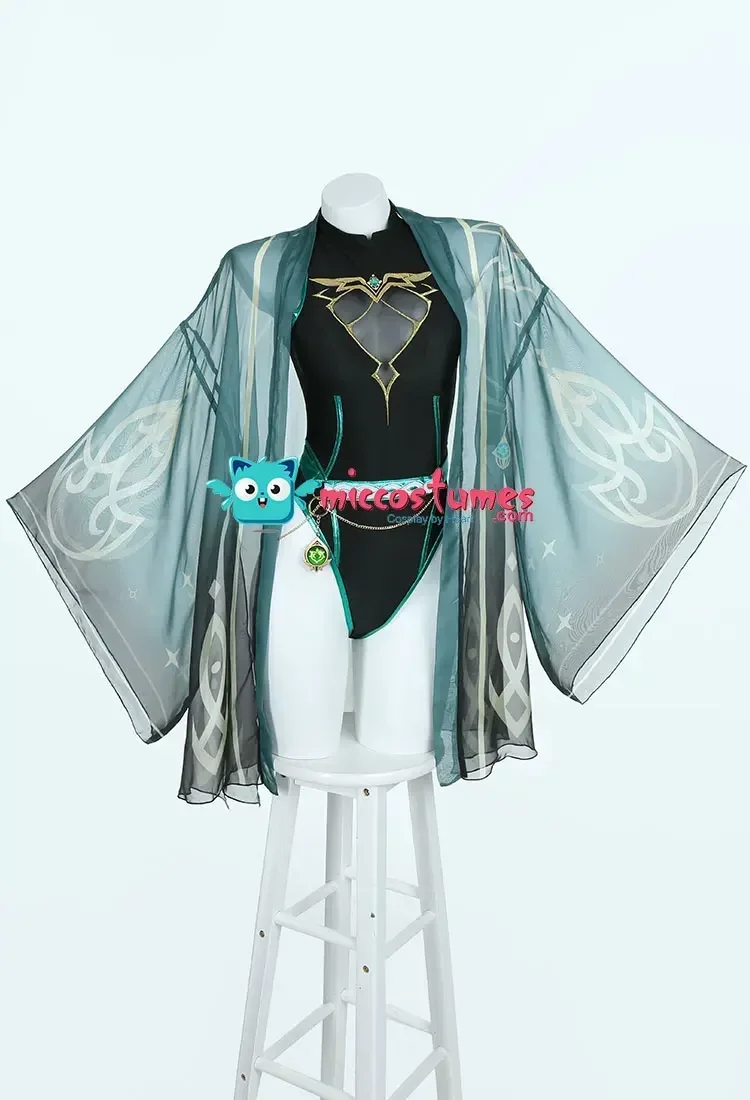 

CosplayWomen's One-Piece Swimsuit Halter Swimwear Tummy Control Bathing Suit with Haori Cover-up