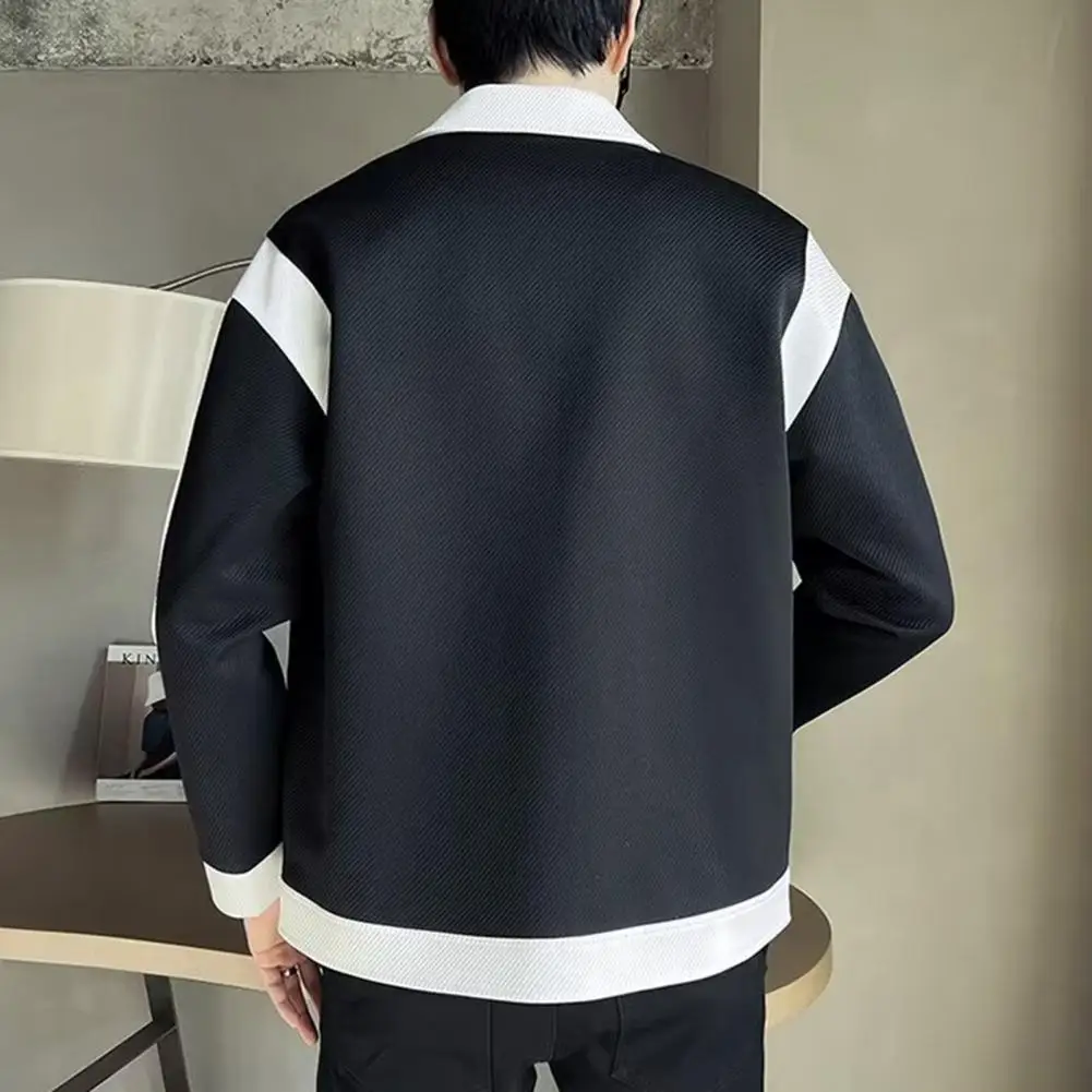 

Men Clothing Autumn Winter Men's Business Jacket Fashion Slim Fit Casual Windproof Coats Lapel Handsome Versatile Top New