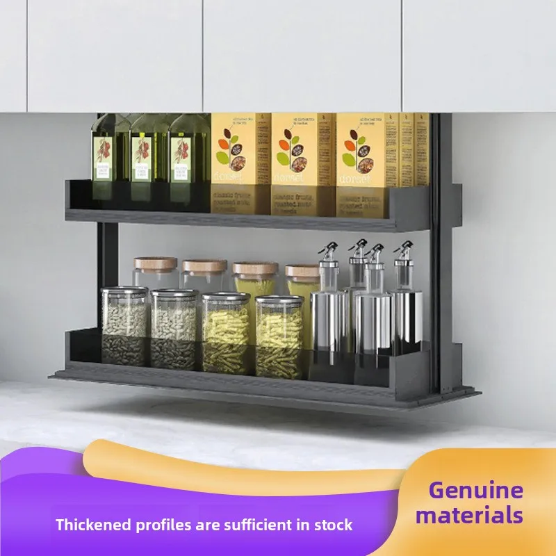 

Intelligent Voice Electric Hanging Cabinet Lifting Pull-out Kitchen Cabinet Vertical Pull-down Shelves