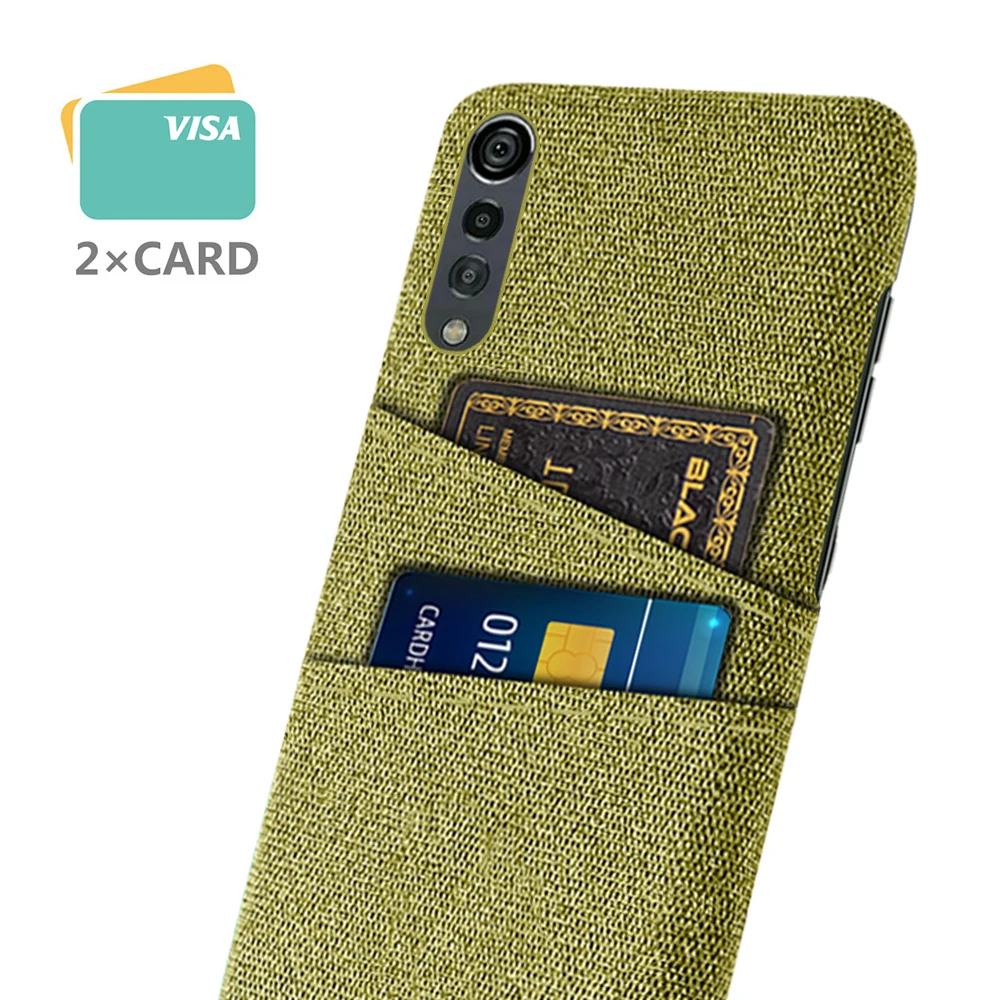 Fabric Case For LG Velvet 4G 5G Dual Card Cloth Luxury Business Cover LG Velvet Wallet Back Coque for LG Velvet 6.8" Fundas view 2
