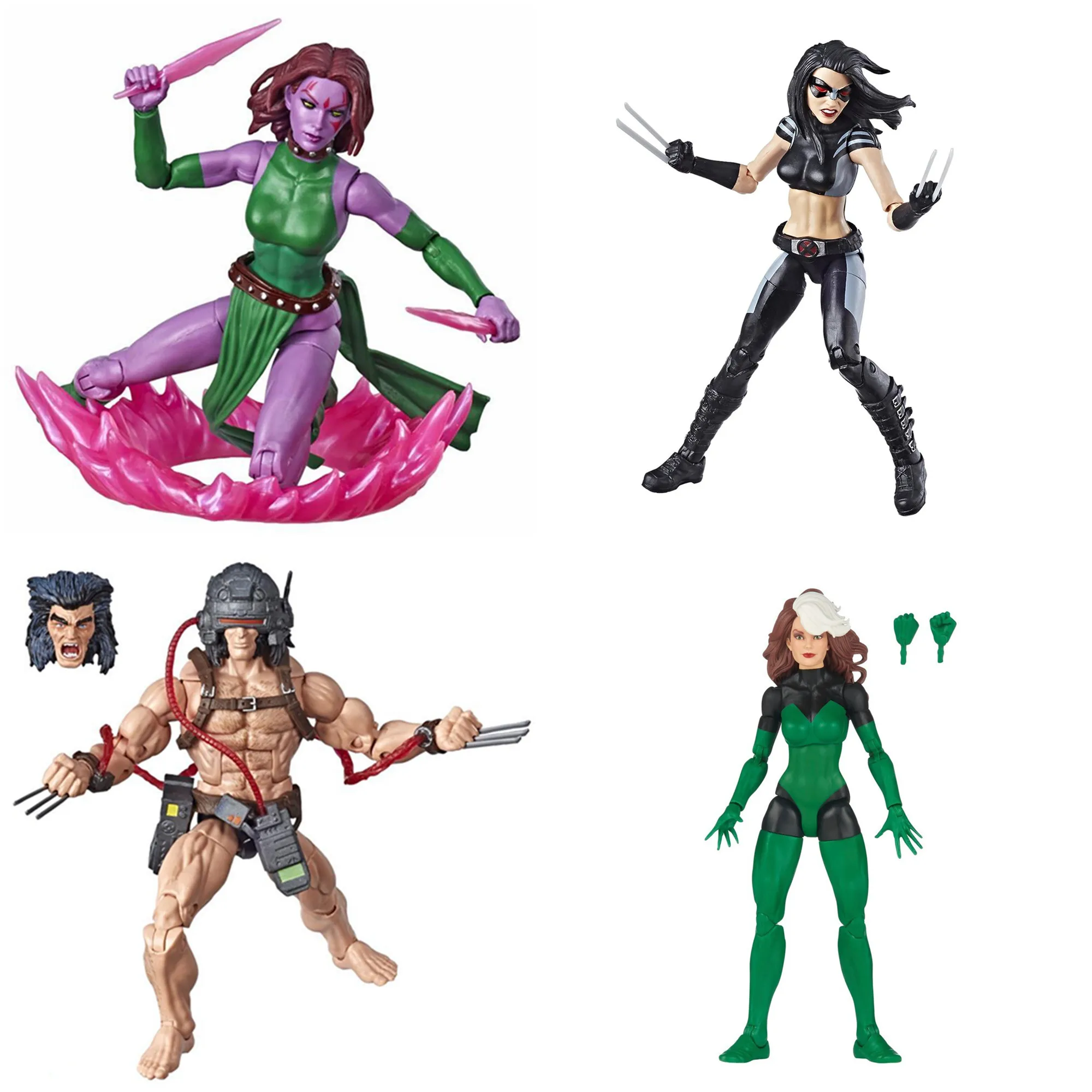 Marvel Legends X-MEN Wolverine Sabretooth Siryn Rogue Weapon-X Gambit Deathlok Blink 97 Bishop Magneto 6\