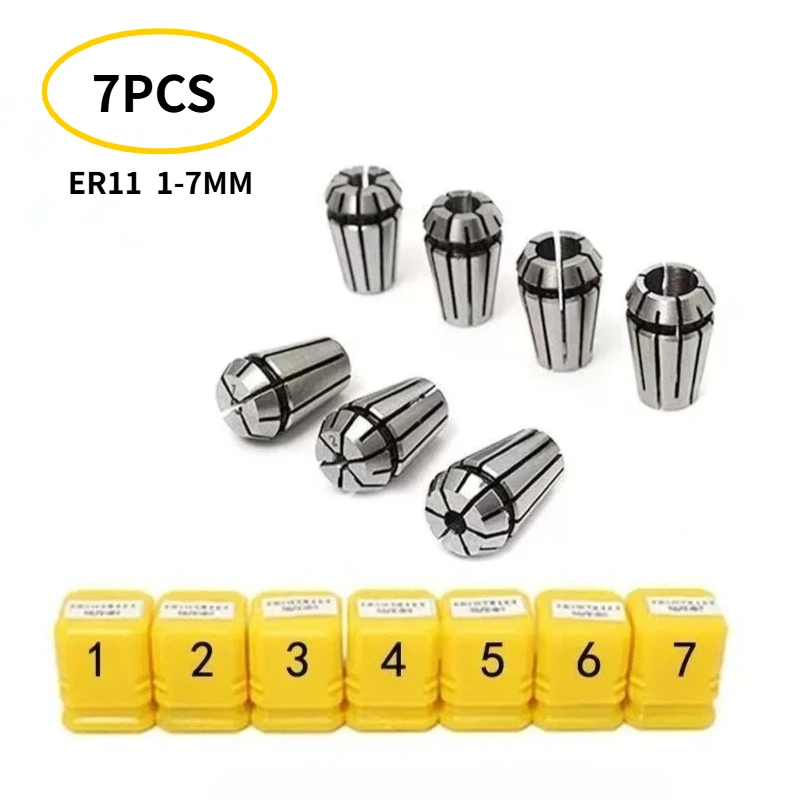ER Collet Set ER8 ER11 ER16 ER20 ER25 ER32 Spring Collets for CNC Machining Center, Engraving Machine, Lathe and Milling Tool