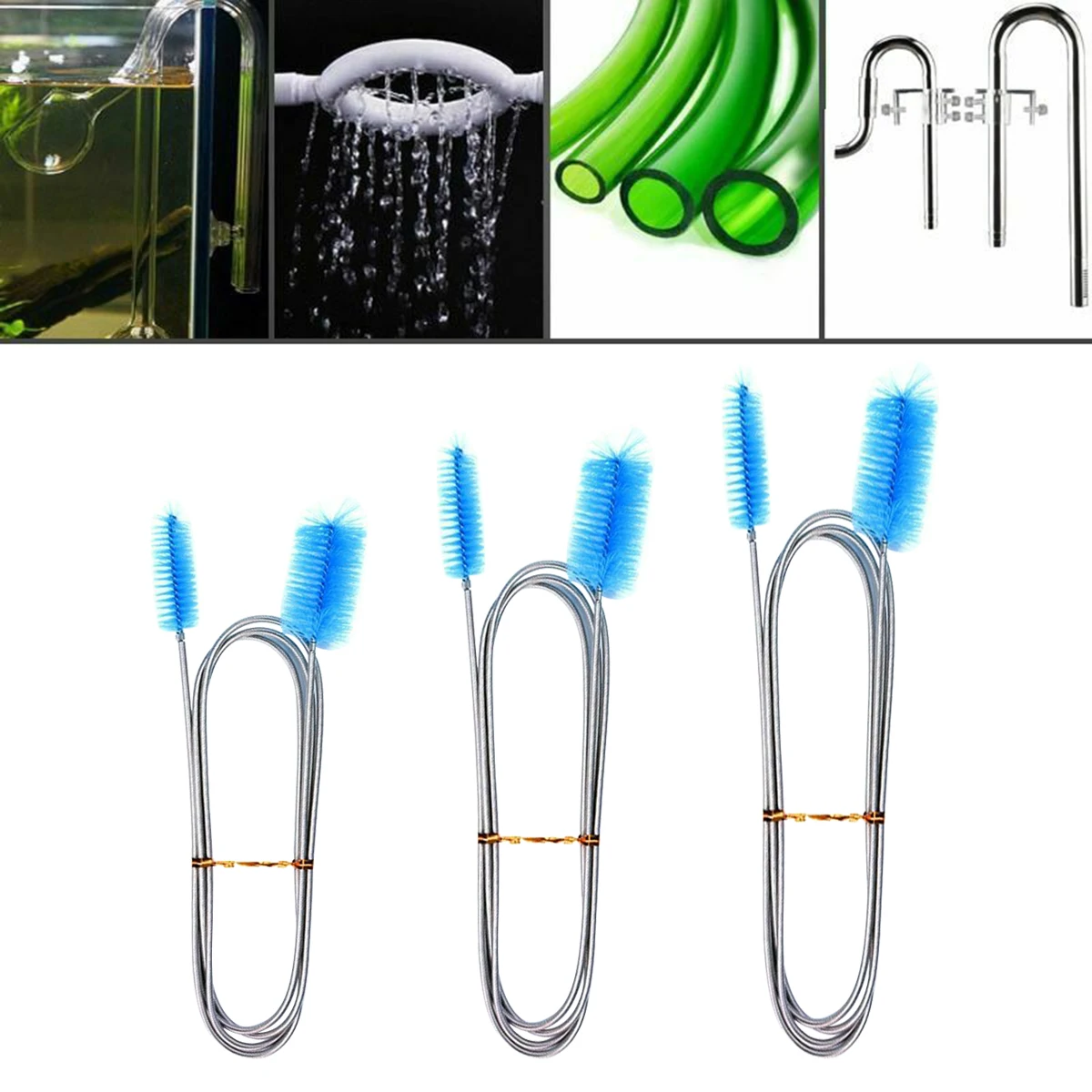 

Aquarium External Filter Tube Cleaning Brush Flexible Aquarium Hose Tube Pump Brush