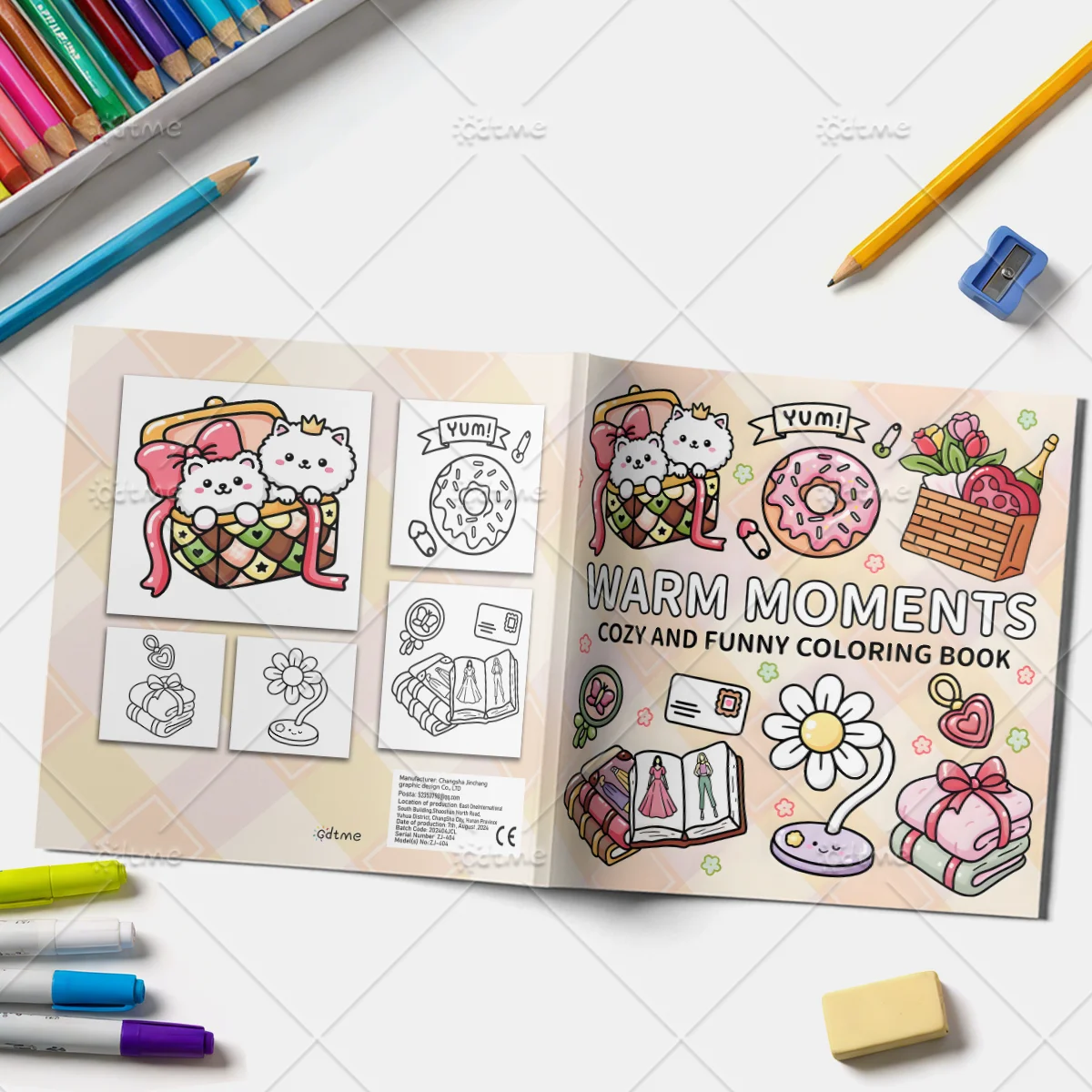 따뜻한 순간들 성인을 위한 색칠 공부 책 만화 대담하고 - Adult Coloring Book Stress Relief 리뷰 및 가격