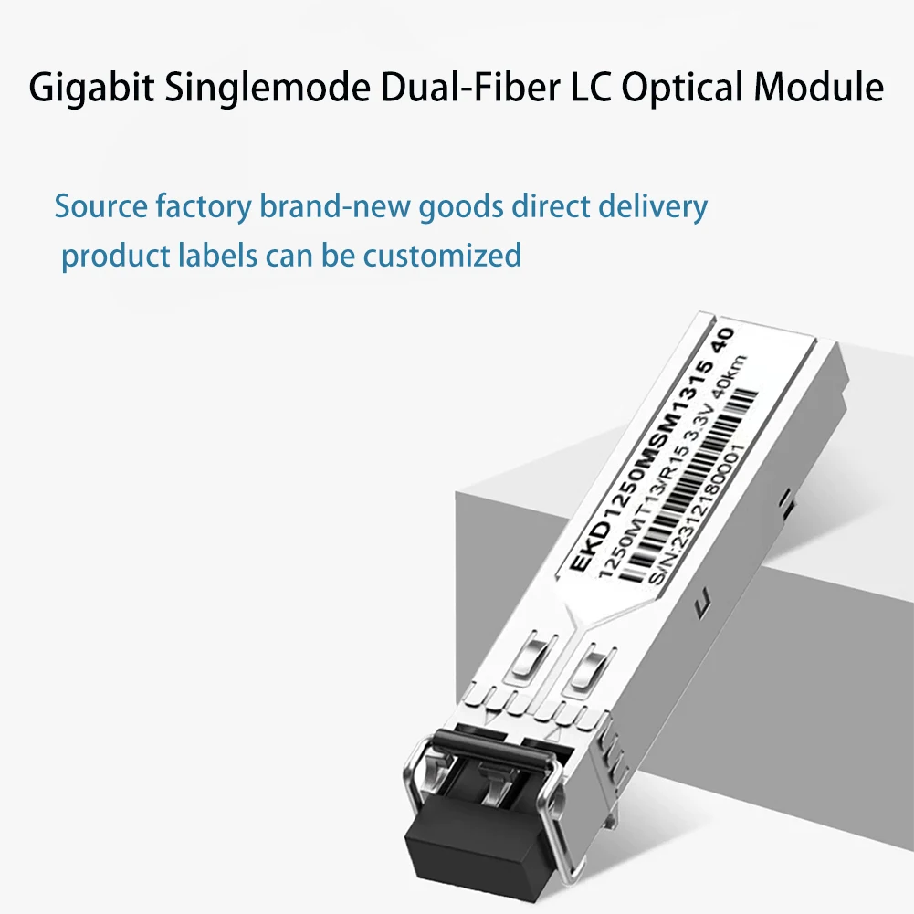 2er-Pack 1,25g sfp optischer Transceiver 1000base-lx/lh, 1310nm smf, bis zu 20km Dual-lc-Single-Mode-Glasfaser modul 0 ~ 70 ℃