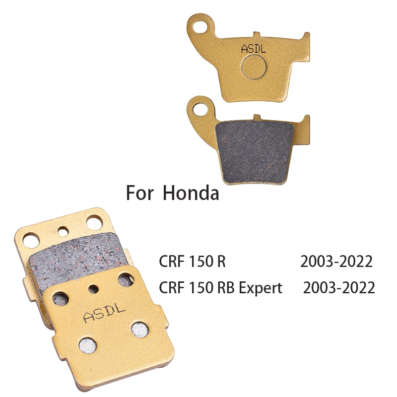 Motorcycle Ceramic Sintered Copper Fiber Front Rear Brake Pad Set for CRF 150 CRF150 CRF150R 2003-2022 CRF150RB Expert 2003-2022