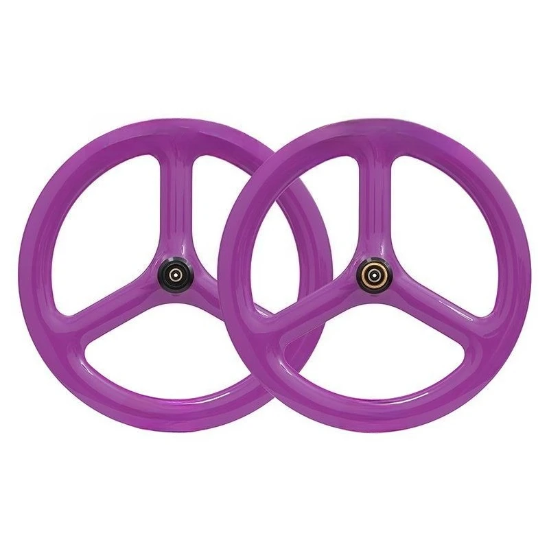 Folding car carbon fiber wheel set 20 inch three knife carbon wheel