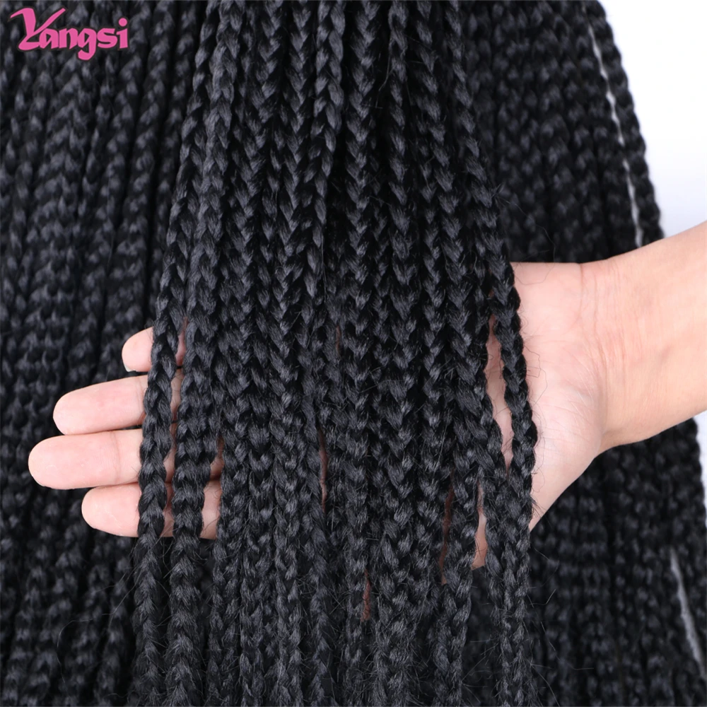 

Full Star 3X Small Box Braids 14 дюймов 18 дюймов Синтетические волосы 80 г Вязаные крючком косы 22 пряди/упаковка для женщин Ombre Коричневый Черный цвет