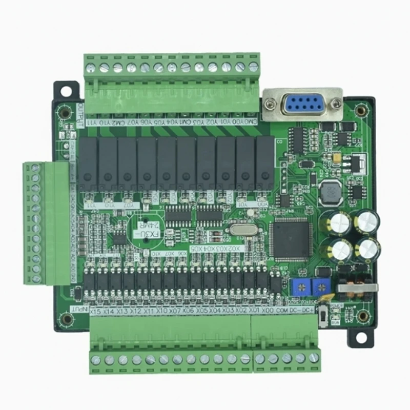 새로운 원본 FX3U-24MR FX3U-24MT PLC 산업용 제어 보드 고속 14 입력 10 출력 6AD 2DA, 485 통신 RTC 포함
