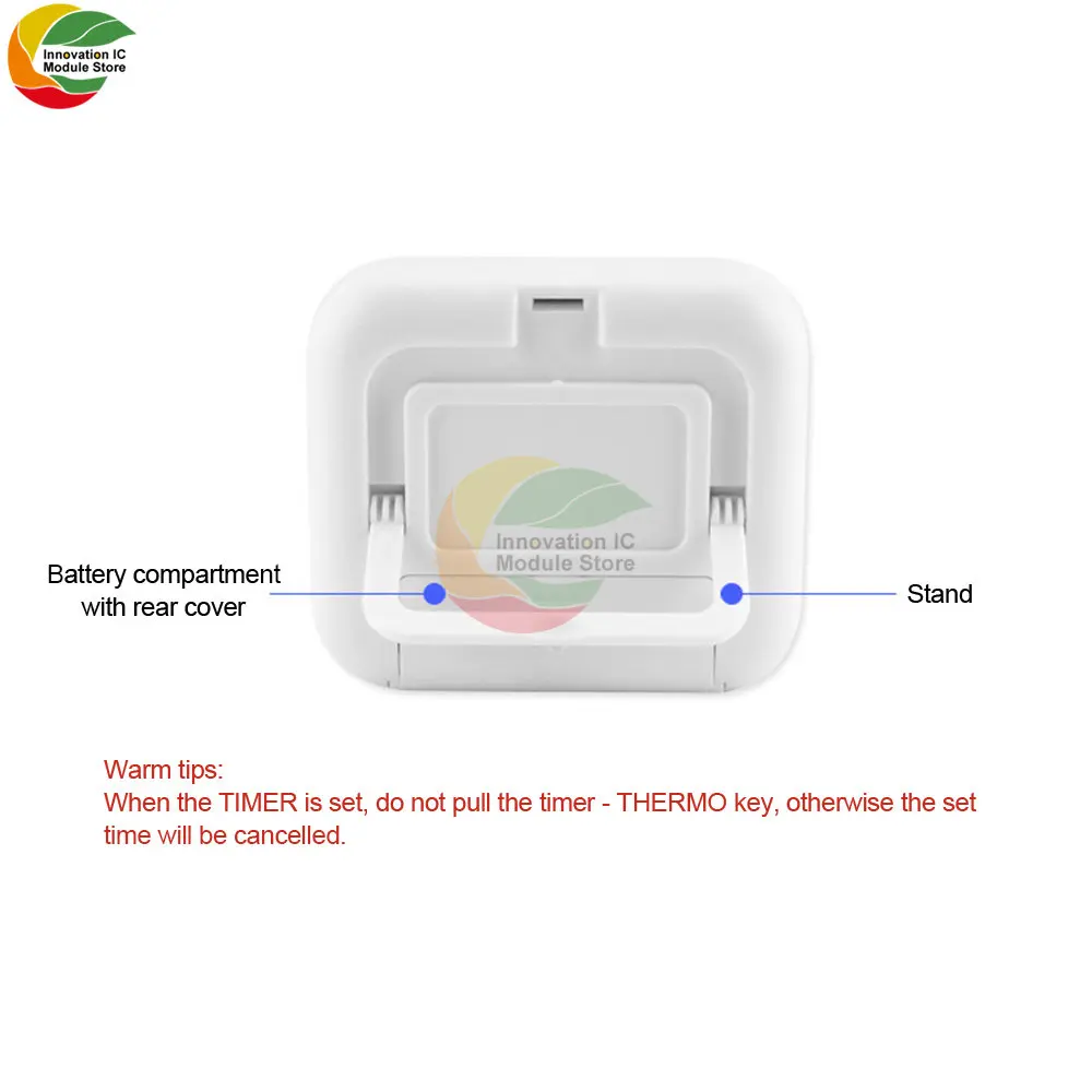Programmable with Timer Instant Read Wired Probe Digital Meat Food Grill BBQ Cooking Kitchen Thermometer Timer