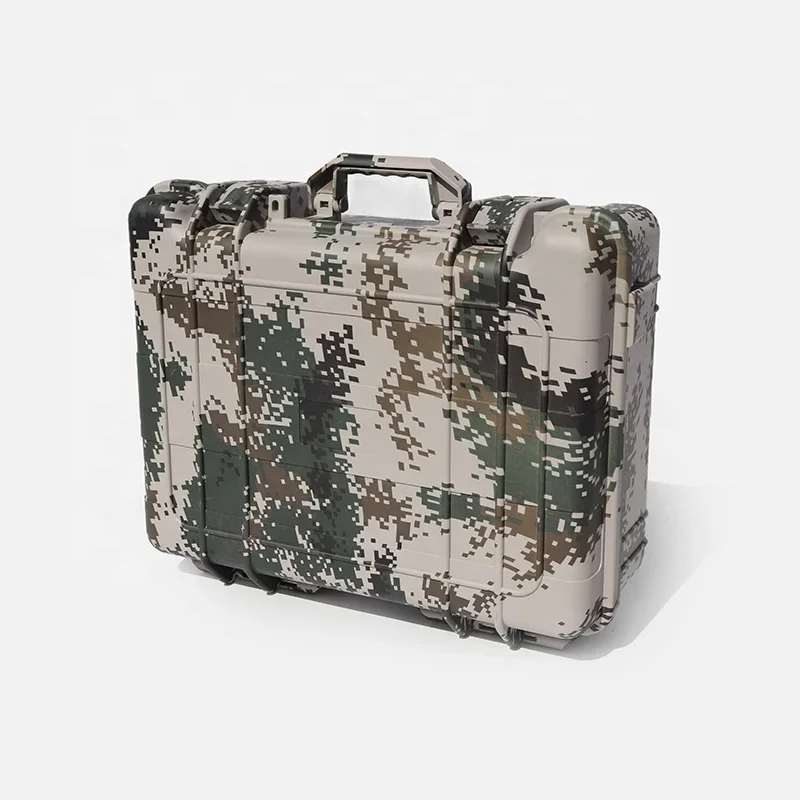 C206 Custom Camouflage Color ABS Plastic Transport Storage Case Waterproof Hard Plastic Flight Case for Audio Equipment