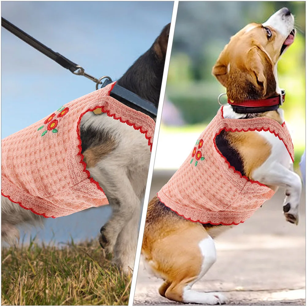 

Adorable Xl Summer Pet Vest Breathable Dog Clothes Cute Puppy Shirt Lightweight Decorative Costume for Travel Party Photo Shoots