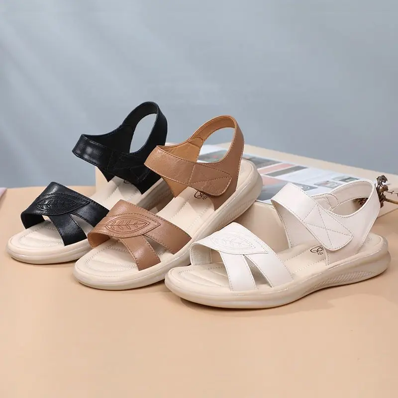 

Женские летние сандалии в римском стиле «рыбий рот», удобная нескользящая обувь на толстой платформе, Zapatillas Mujer Verano Zapato De Tacón