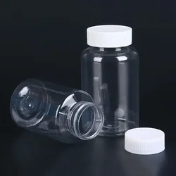 10Pcs 15/20/30/50/80/100ml Portable Clear Plastic Bottles Solid Powder Medicine Pill Vial Container Water Bottle Travel Set